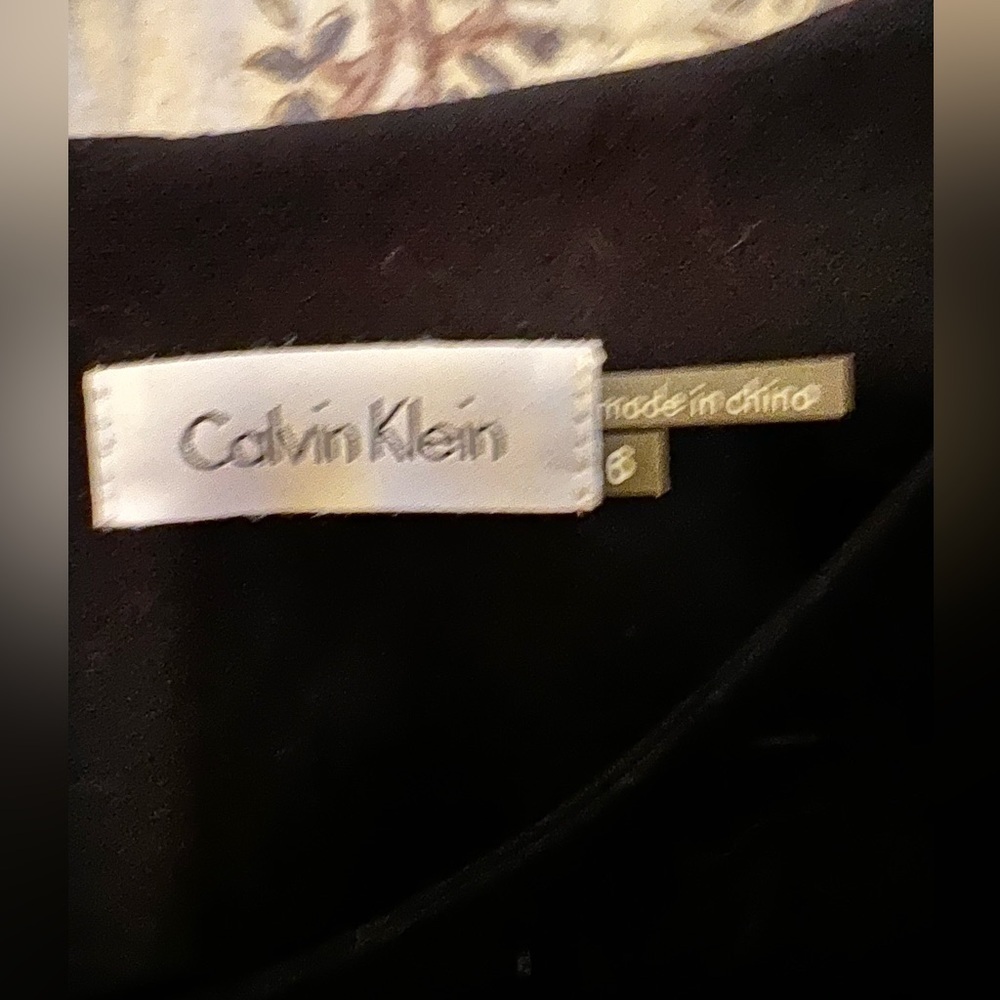 Calvin Klein Neutral Tone Shift Dress - Picture 7 of 7